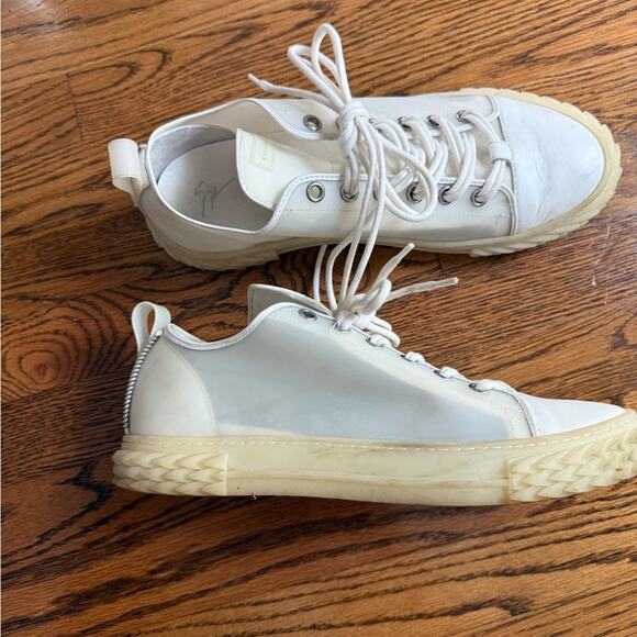 Giuseppe Zanotti Other - Giuseppe Zanotti Men's Blabber Jellyfish Transparent Low-Top Sneakers size 11